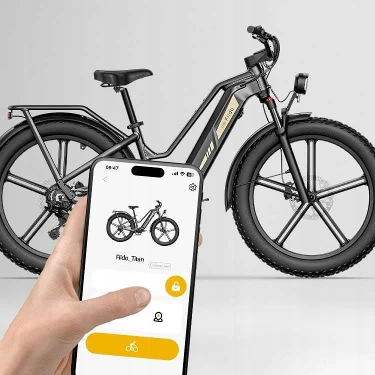 Fiido Titan Fat Tire Touring Ebike Czarny 26" 2025