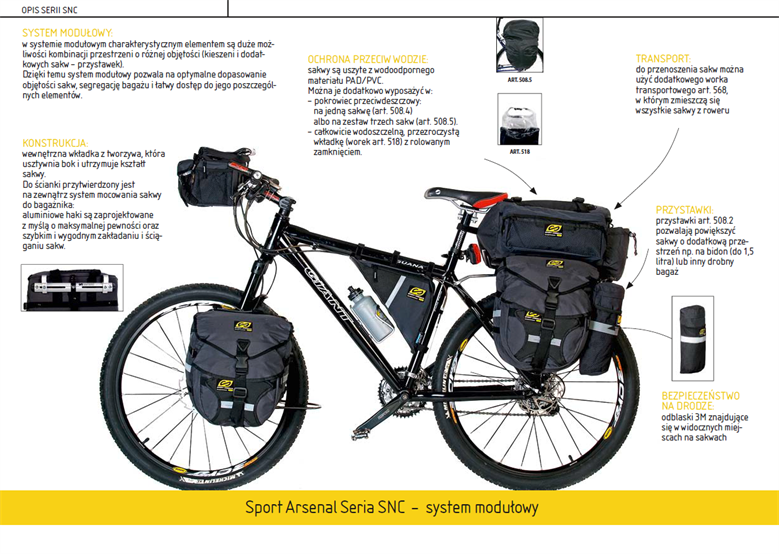 Bagażnik rowerowy na sztycę SPORT ARSENAL SNC Art. 209