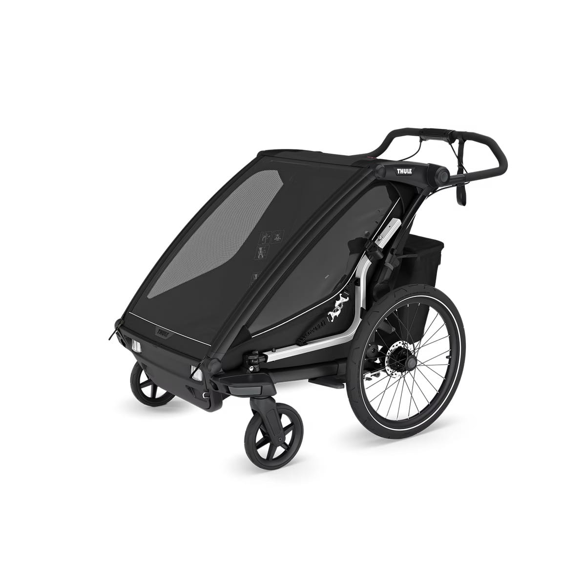 THULE CHARIOT SPORT 2 DOUBLE przyczepka rowerowa | Black