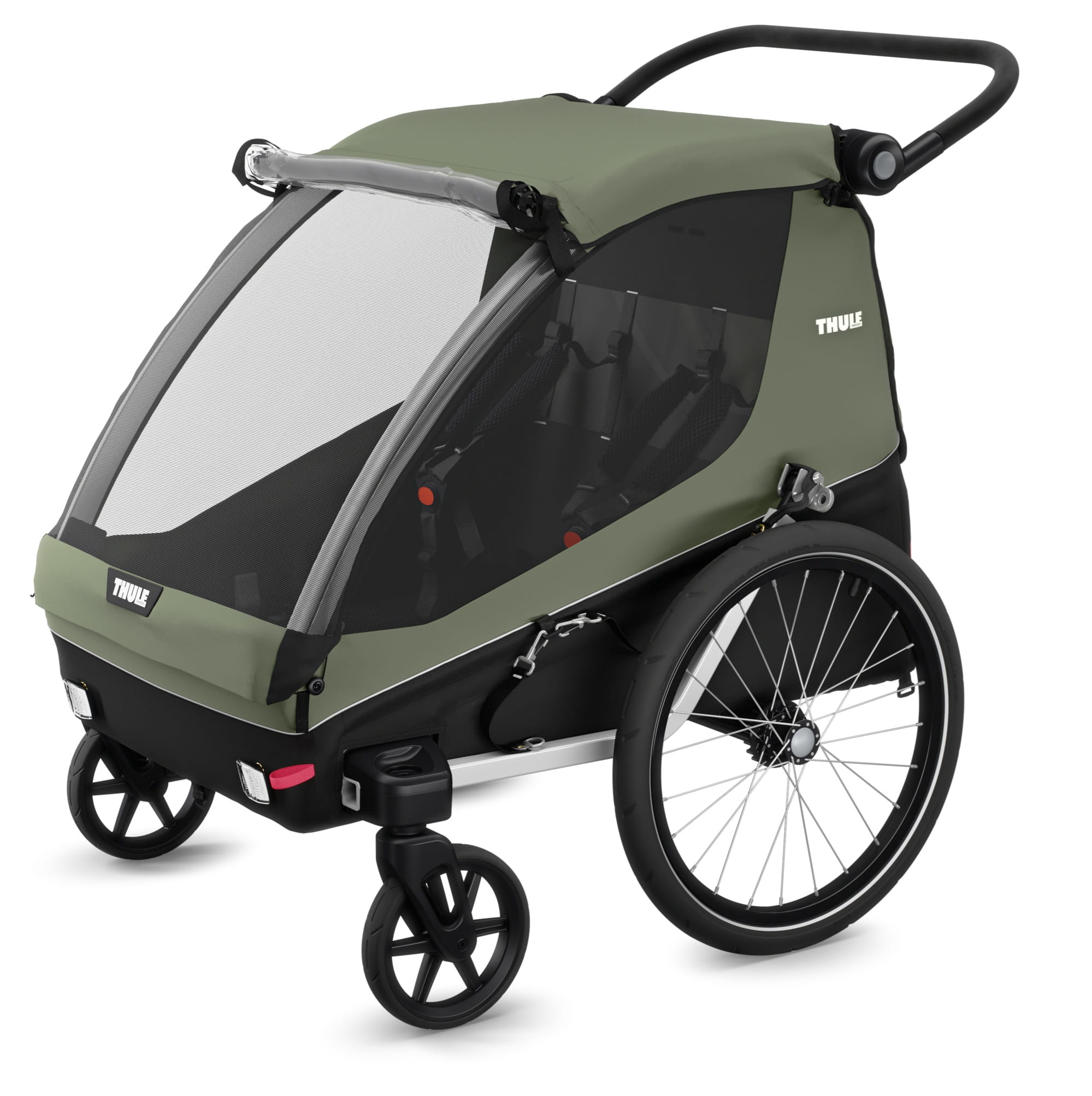 THULE COURIER wielofunkcyjna przyczepka rowerowa | Vintage Green