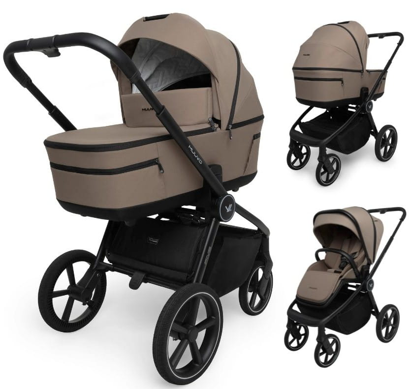 MUUVO FIVE wózek głęboko spacerowy 2w1 | Mokka