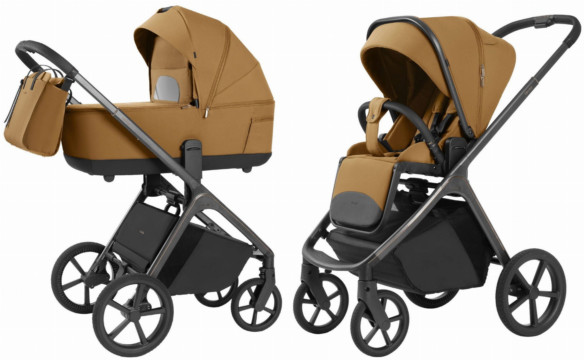 CARRELLO VECTOR CRL-6551 wózek dziecięcy 2w1 | Golden Beige | OUTLET