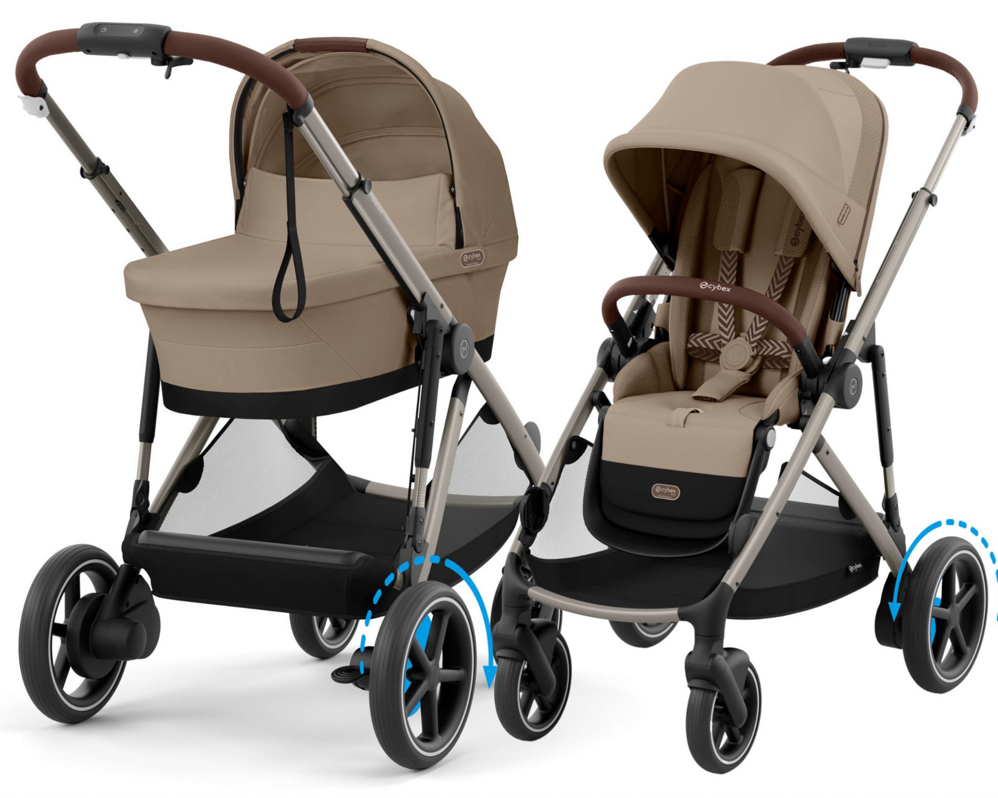 CYBEX e-Gazelle S elektryczny wózek 2w1 | Almond Beige