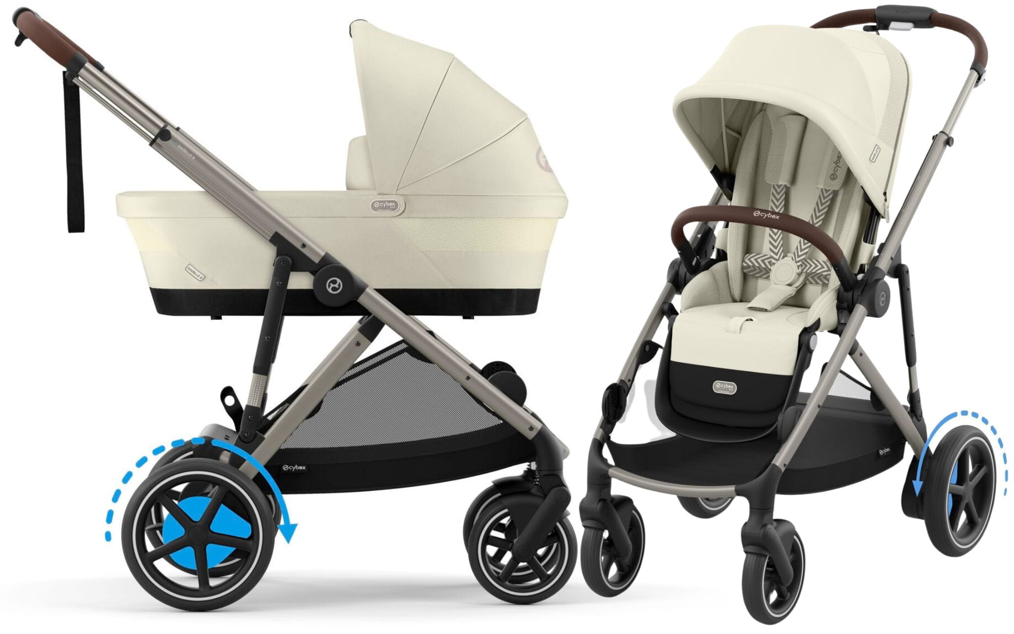CYBEX e-Gazelle S elektryczny wózek 2w1 | Seashell Beige