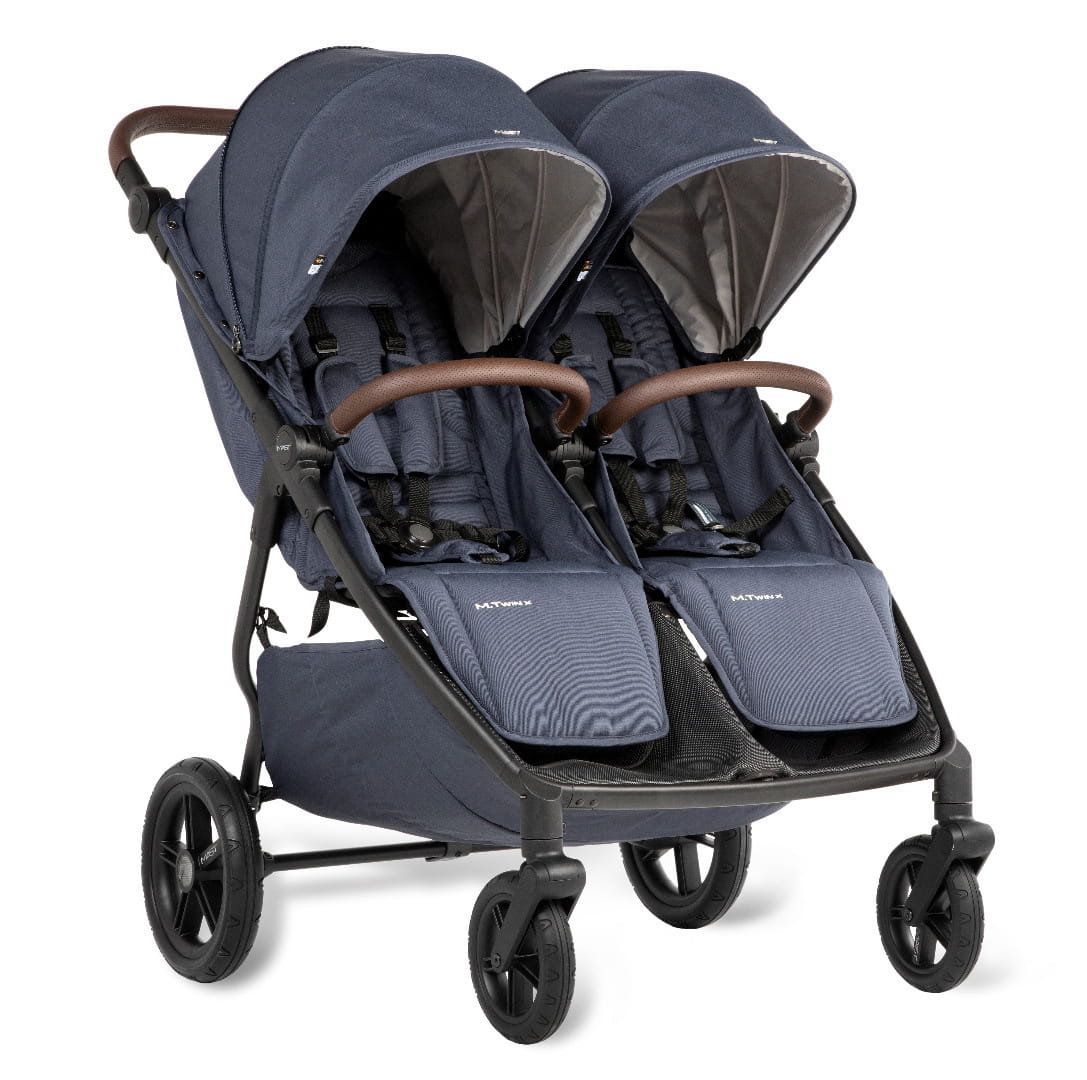 MAST M.TWIN X wózek bliźniaczy 2w1 z regulowaną rączką | Blueberry