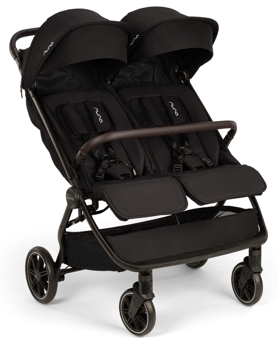 NUNA TRVL DUBL podwójny wózek spacerowy | Caviar
