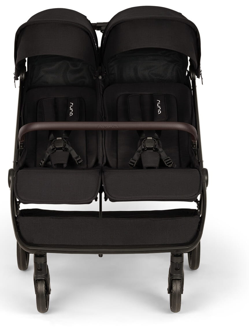 NUNA TRVL DUBL podwójny wózek spacerowy | Caviar