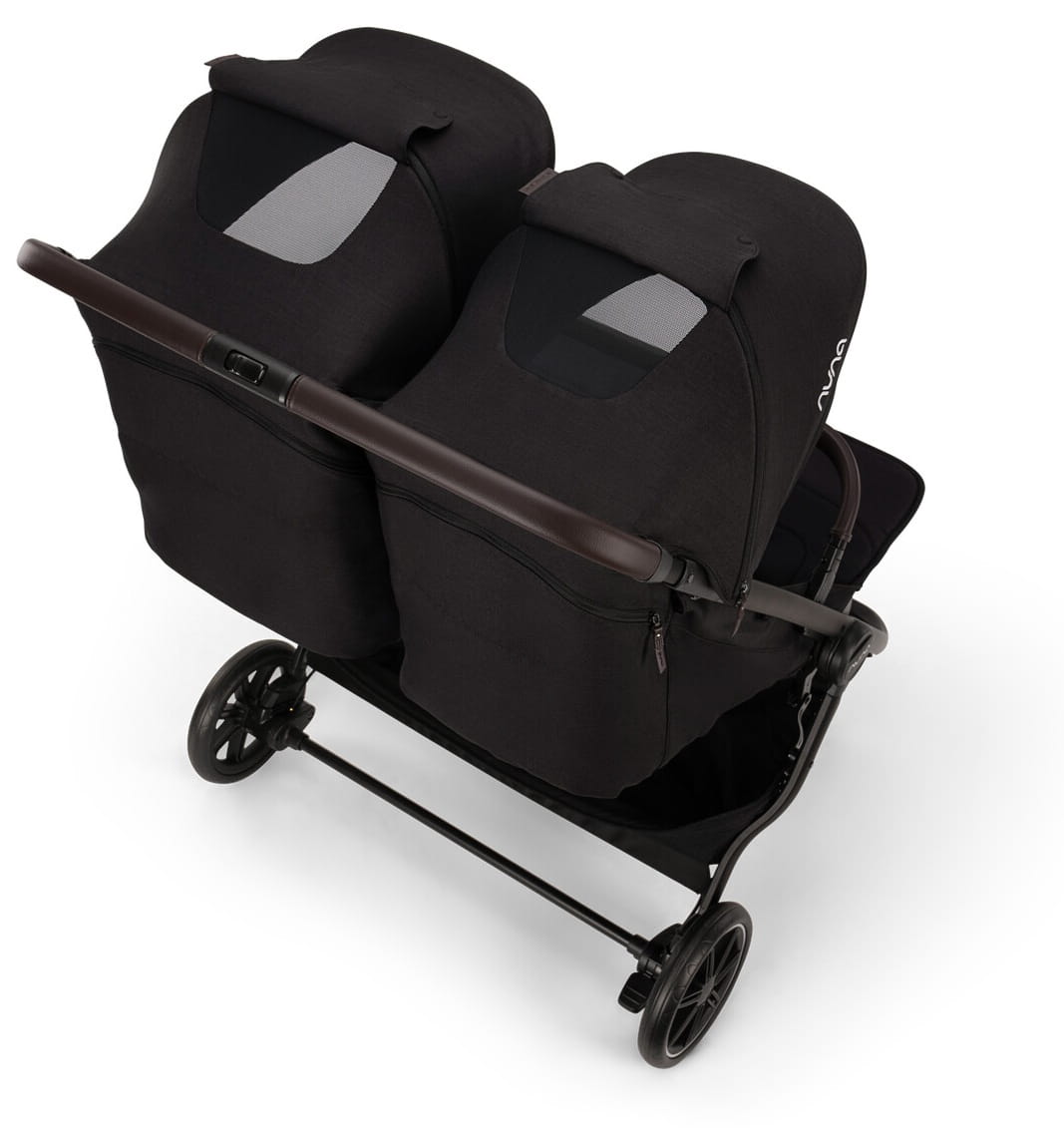 NUNA TRVL DUBL podwójny wózek spacerowy | Caviar