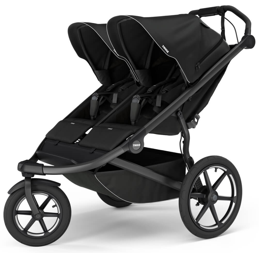 THULE URBAN GLIDE 3 DOUBLE bliźniaczy wózek do biegania | Black