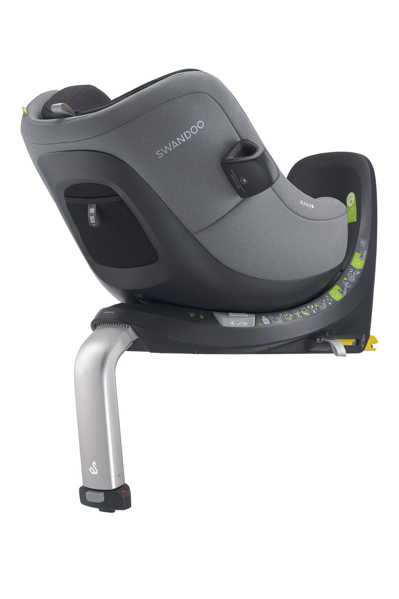 SWANDOO MARIE 5 fotelik obrotowy 40-105 cm | Seasame Grey