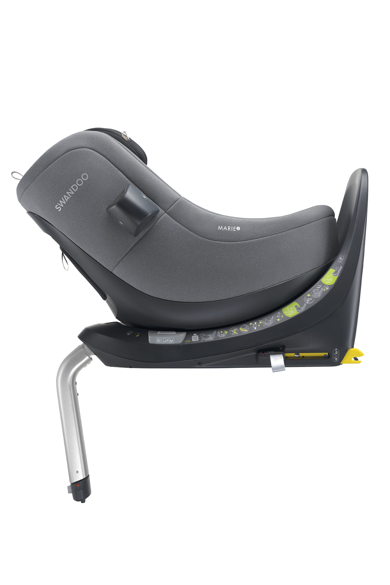 SWANDOO MARIE 5 fotelik obrotowy 40-105 cm | Seasame Grey