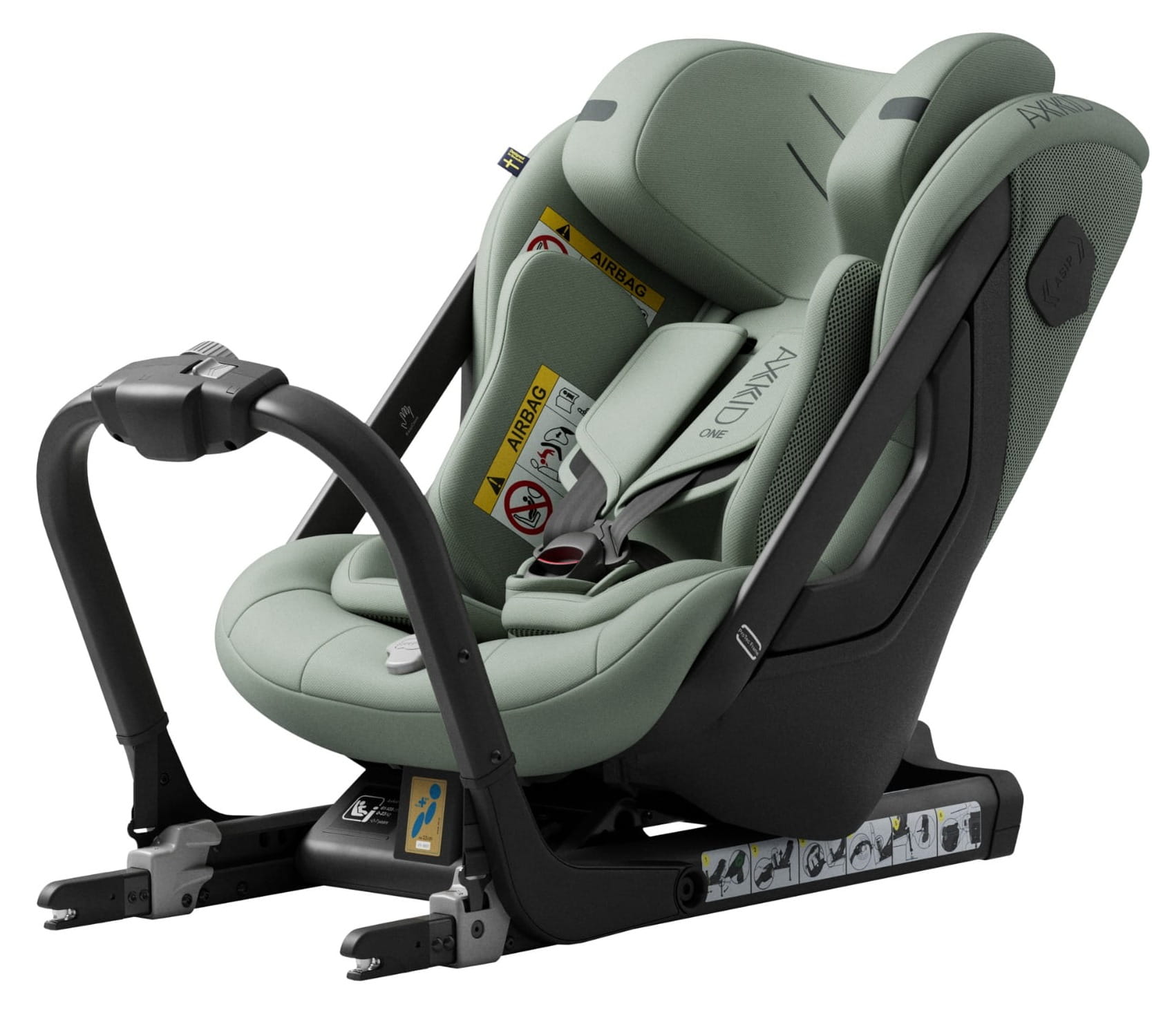 AXKID ONE 3 fotelik RWF 61-125 cm | Nordic Bloom Green