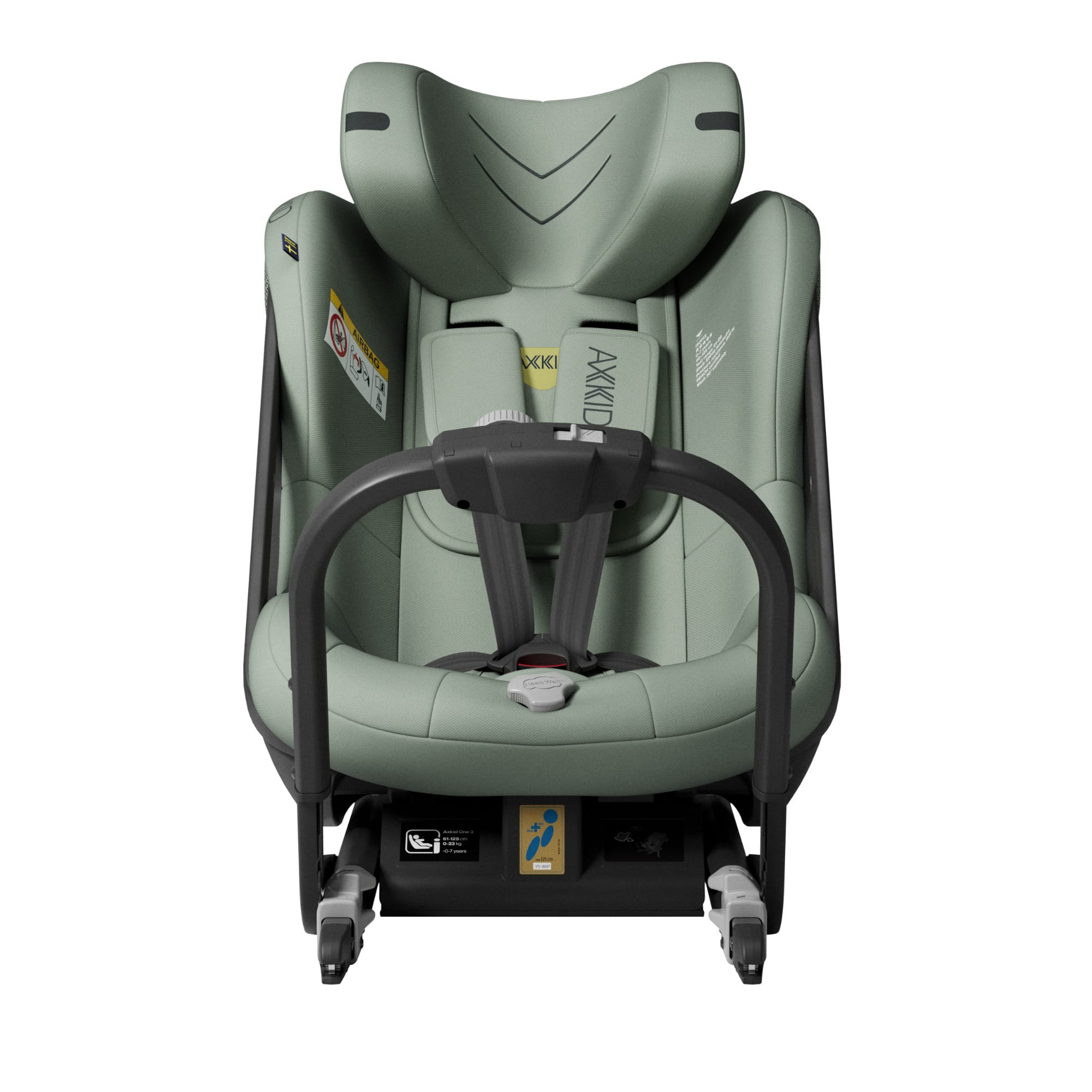 AXKID ONE 3 fotelik RWF 61-125 cm | Nordic Bloom Green