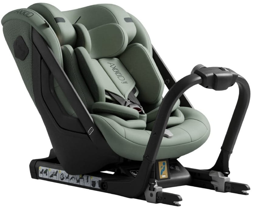 AXKID ONE 3+ fotelik RWF 40-125 cm | Nordic Bloom Green