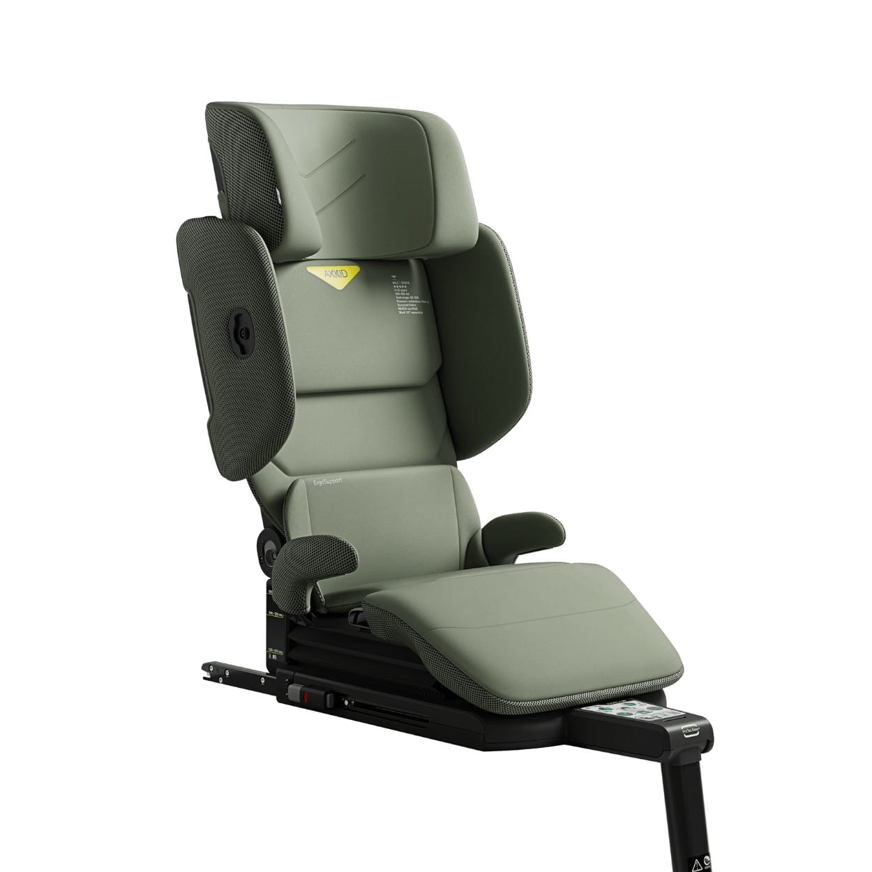 AXKID UP fotelik 100-150 cm | Nordic Bloom Green + zestaw akcesoriów