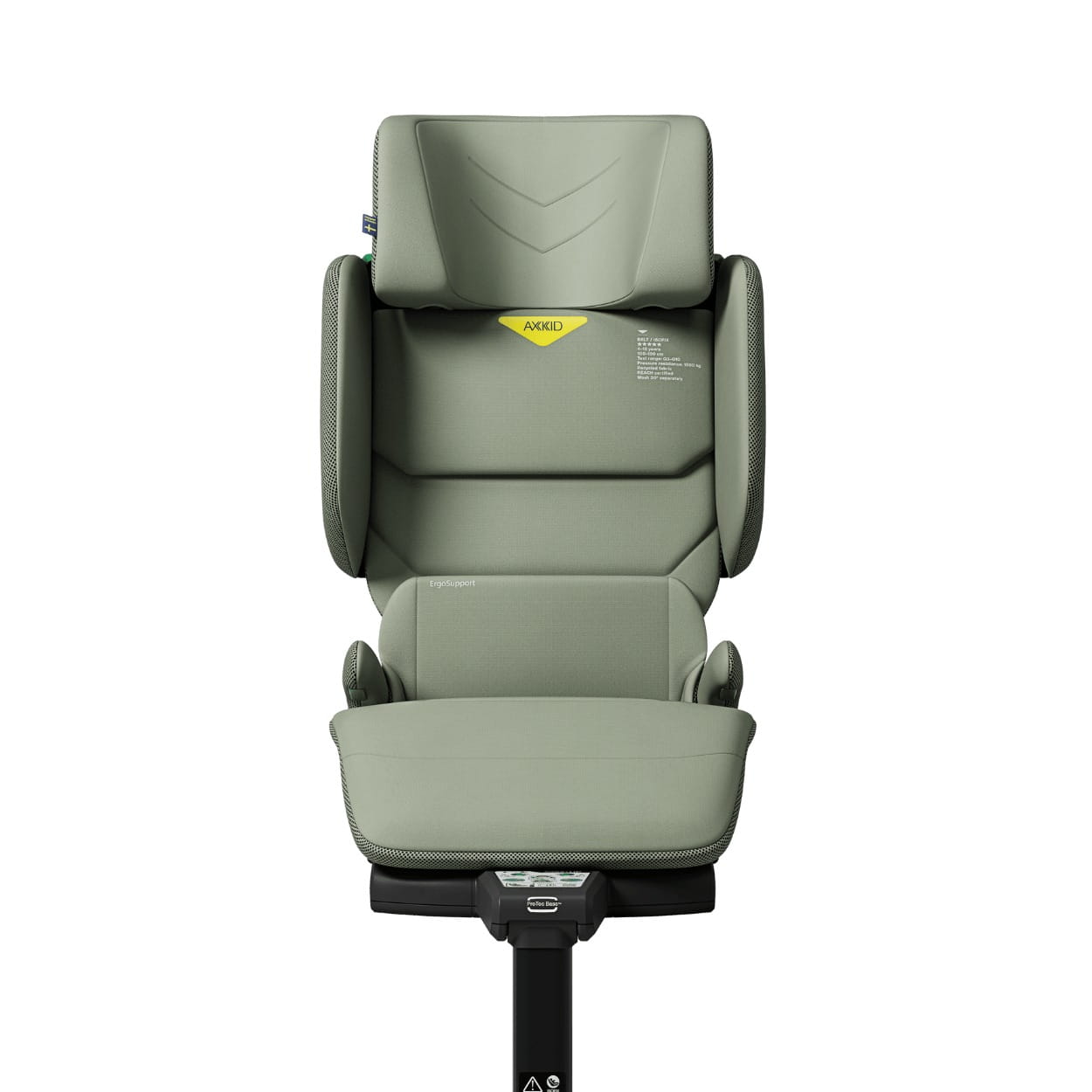 AXKID UP fotelik 100-150 cm | Nordic Bloom Green + zestaw akcesoriów