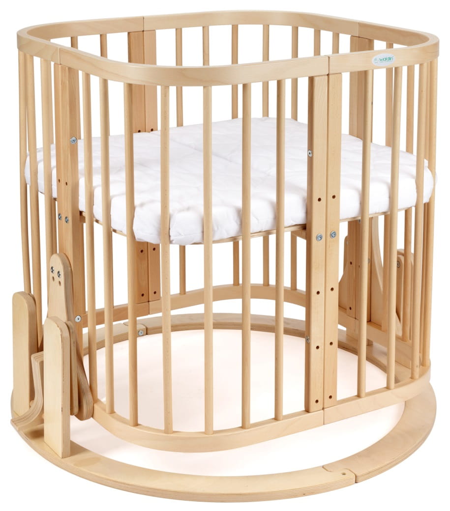 WALDIN kołyska do łóżeczka 7w1 | Naturalna