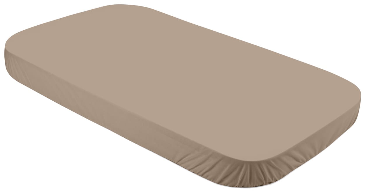 WALDIN prześcieradło bawełniane 123 x 73 cm | 7w1 | Brązowe