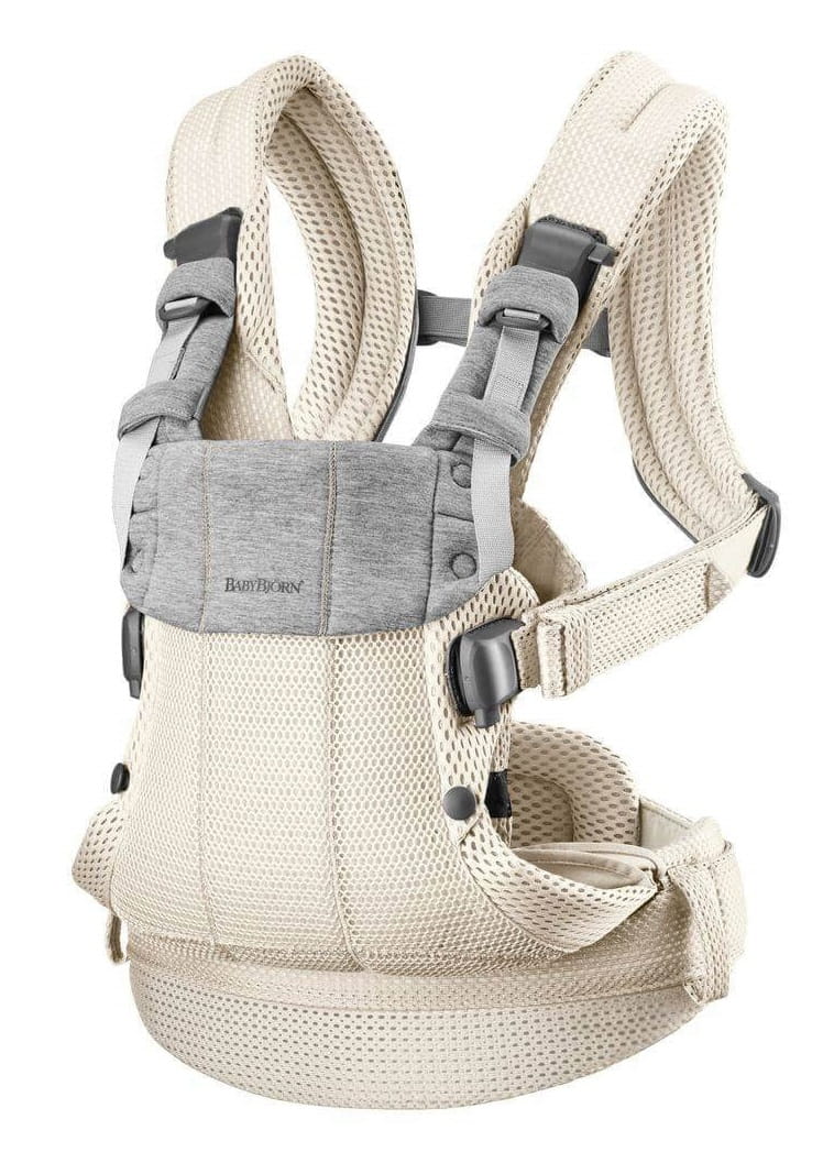 BABYBJORN  HARMONY 3D MESH nosidełko dziecięce | Kremowy