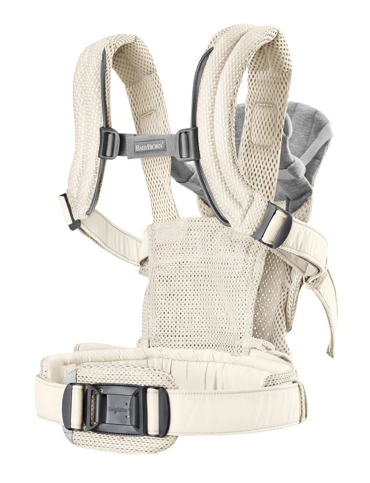BABYBJORN  HARMONY 3D MESH nosidełko dziecięce | Kremowy