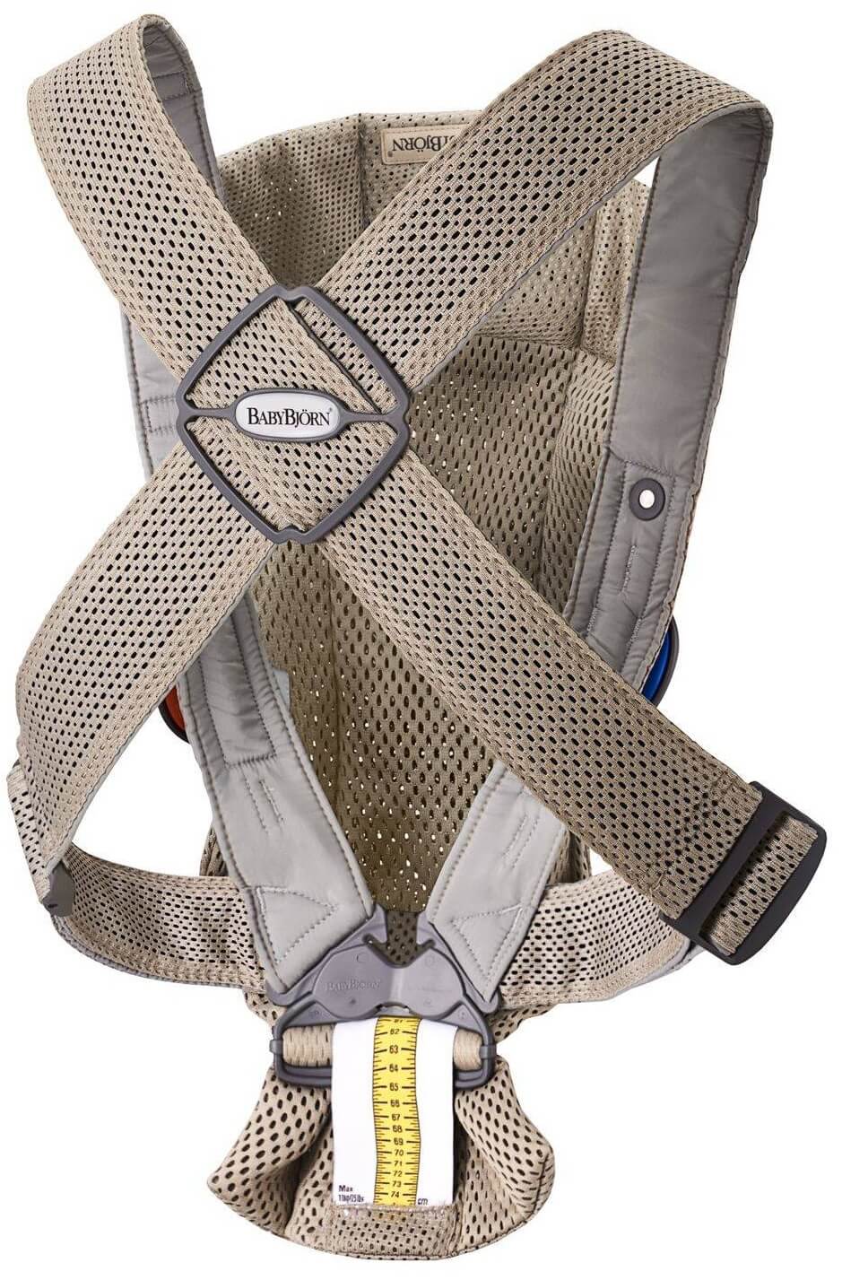 BABYBJORN MINI 3D MESH nosidełko dla dzieci | Szary Beż