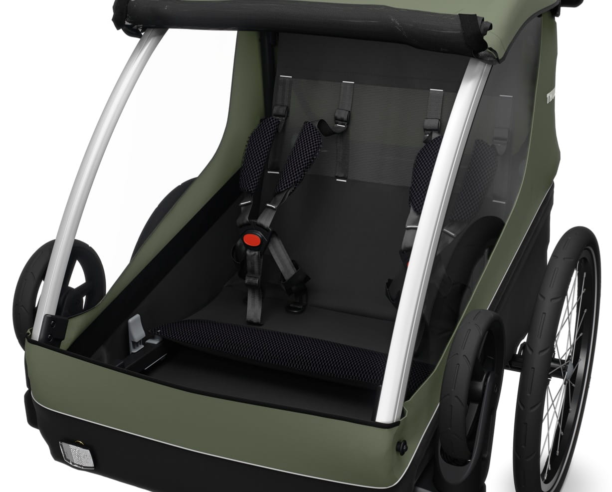 THULE COURIER wielofunkcyjna przyczepka rowerowa | Vintage Green