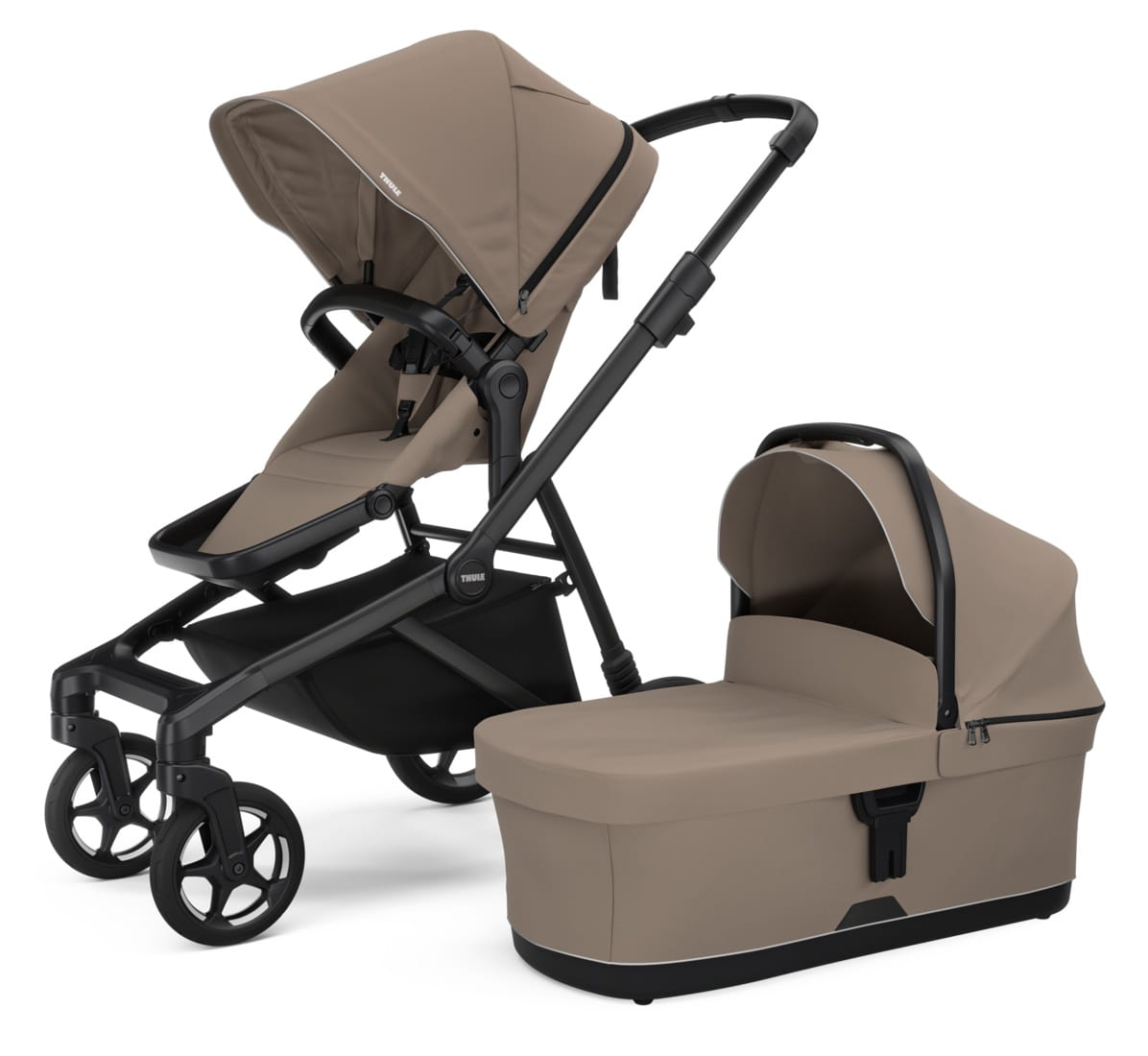 THULE SLEEK 2 wózek rok po roku | Taupe