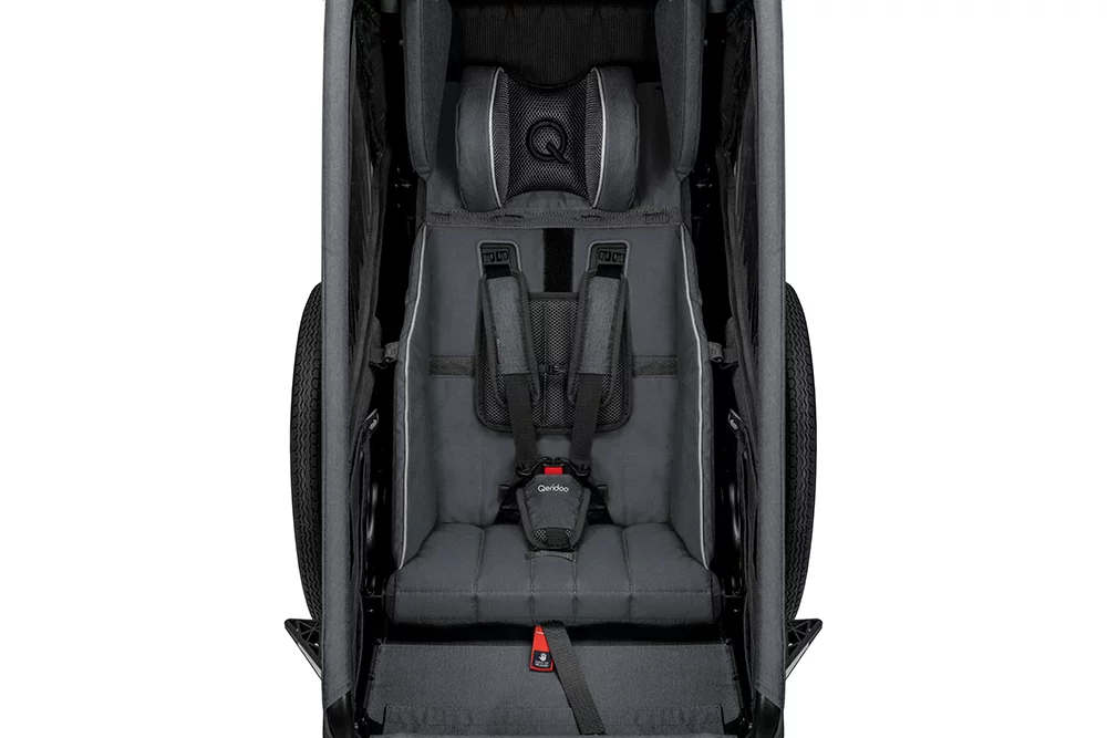 QERIDOO KIDGOO 1 2023 przyczepka rowerowa steel gray