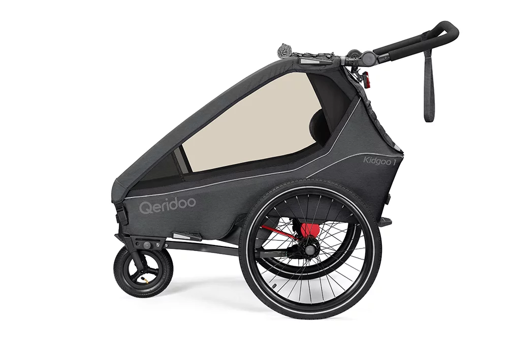 QERIDOO KIDGOO 1 2023 przyczepka rowerowa steel gray