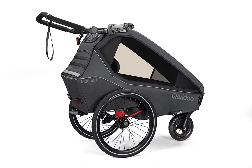 QERIDOO KIDGOO 1 2023 przyczepka rowerowa steel gray
