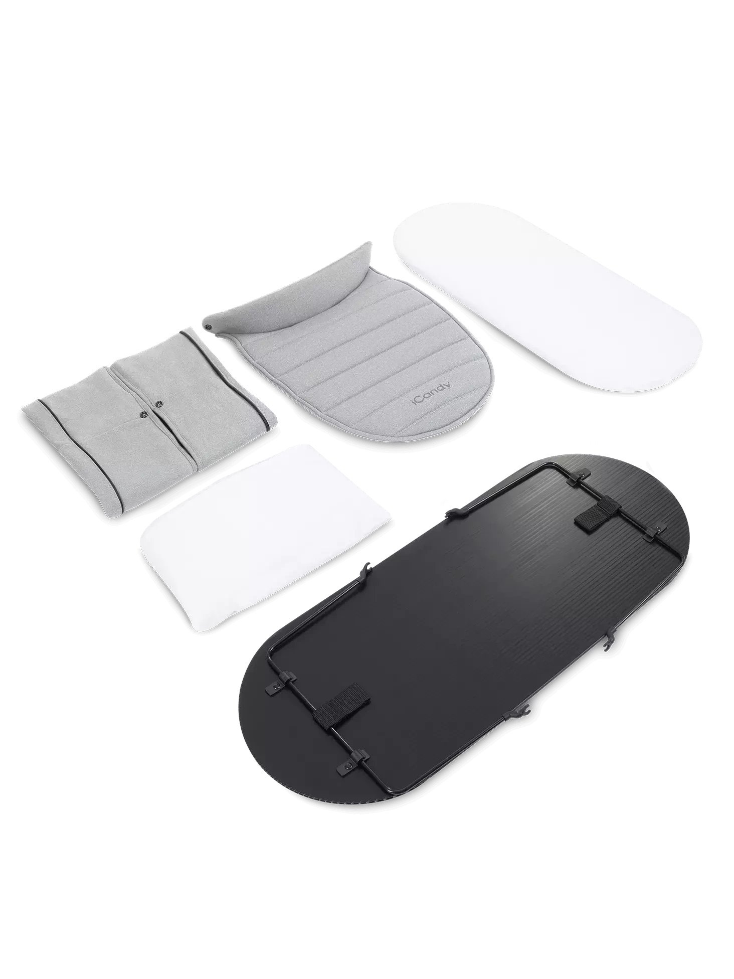 iCandy Peach 7, Tapicerka drugiej gondoli, Light Grey