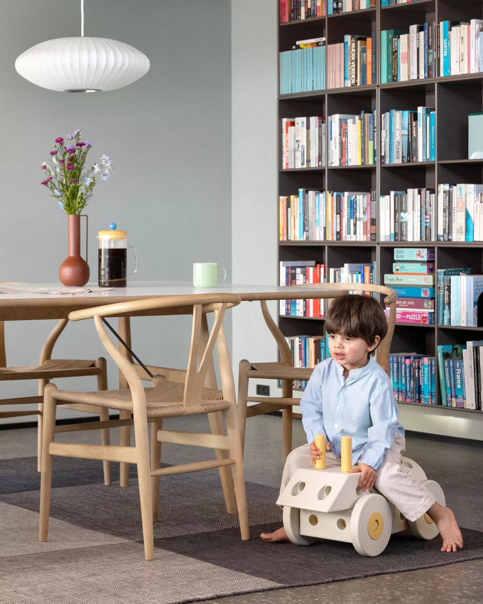 MODU Dreamer set – Kreatywne klocki rozwijające motorykę dużą, Sand Grey / Honey Yellow